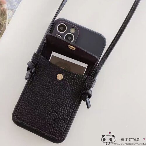 网红插卡包挂绳适用iPhone17pro max手机壳e/16pro/15plus苹果13mini女12/e防摔14se3斜挎xr/8保护7/iP11/6/4