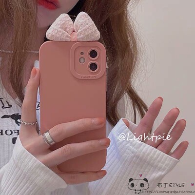 ins蝴蝶结适用小米17pro max手机壳15pro/14ultra/13女civi5/4红米note12pro软11r粉turbo3/1s可爱2k90保护套