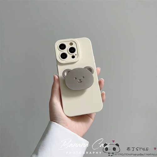 ins小熊支架s50pro mini小众vivo y500手机壳y27s/y04s女y03t/y56/y36i小红书y35m/y53t防摔y21/y78+/17/x90