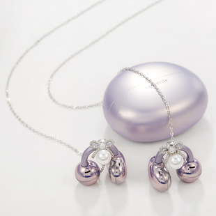 Clove 气质蝴蝶结珍珠耳机夹防丢链适用华为freeclip蓝牙耳机饰品