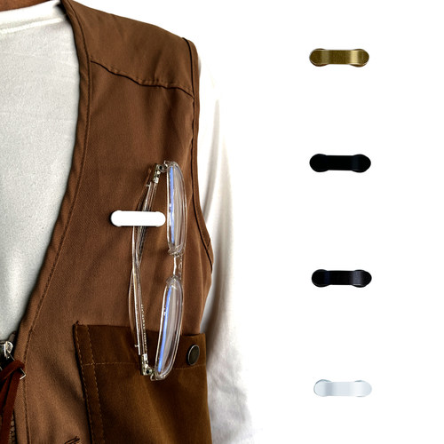 磁吸眼镜夹胸针扣金属墨镜夹别针