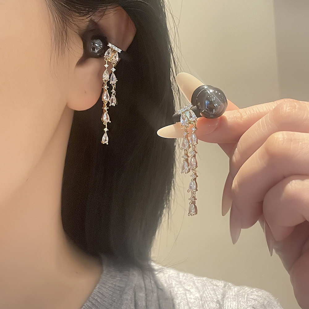 Clove 灵动闪耀水滴耳机钻扣耳机夹流苏适用华为freeclip蓝牙耳机,饰品/流行首饰/时尚饰品新,耳夹,淘宝优惠券,粉丝福利购,淘宝优惠卷