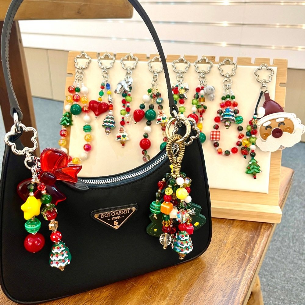 Clove 圣诞节钥匙扣礼物潮男女氛围感包挂件高级感手机链条短珠链,饰品/流行首饰/时尚饰品新,链条,淘宝优惠券,粉丝福利购,淘宝优惠卷