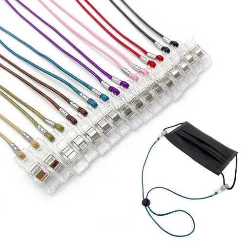 韩国蜡绳口罩绳儿童餐巾夹可调节