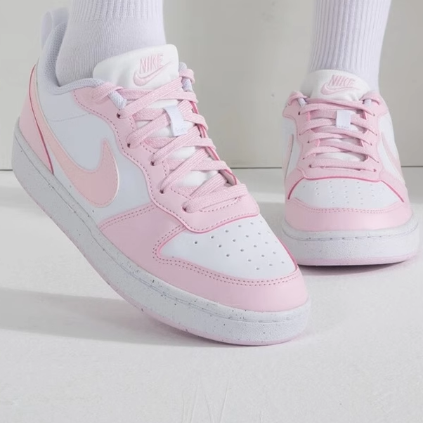 Nike Court Borough Low 休闲 防滑耐 板鞋 粉白色 DV5456-105,运动鞋new,板鞋,淘宝优惠券,粉丝福利购,淘宝优惠卷