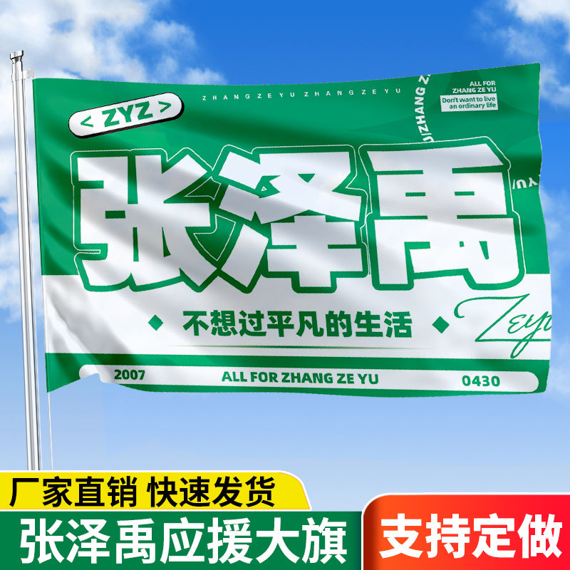 张泽禹应援大旗时代少年团应援旗TF家族应援物旗子定制饭制可定制