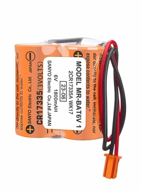 原装MR-BAT6V1SET 2CR17335A WK17 6V CR17335三菱MR-J4伺服电池