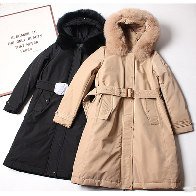 90白鹅绒羽绒服女加厚外套