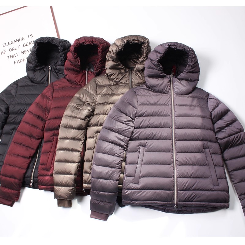 意大利MS~2000+零压超轻轻薄款羽绒服女秋冬季连帽户外白鸭绒外套