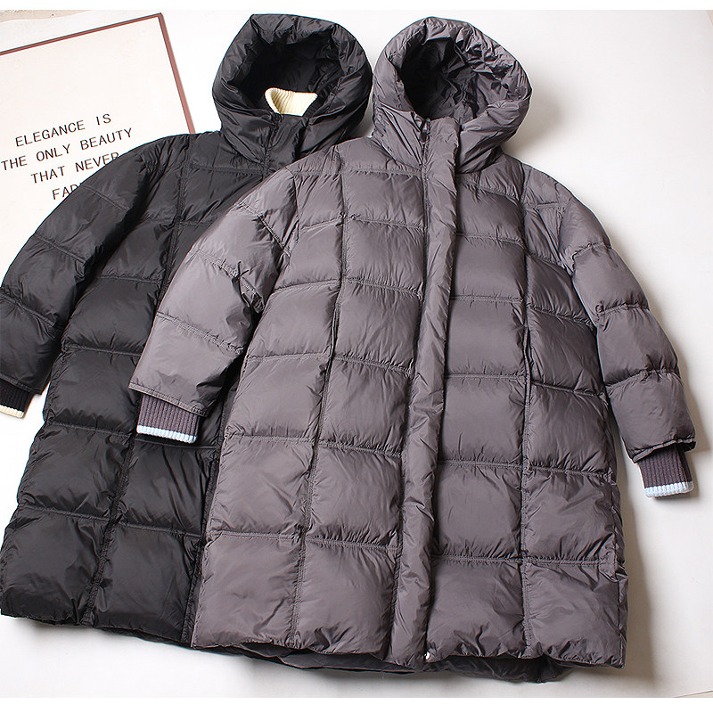 柜台1499~狠厚实90白鸭绒中长款羽绒服女 冬季加厚大被子连帽外套,女装/女士精品,羽绒服,淘宝优惠券,粉丝福利购,淘宝优惠卷