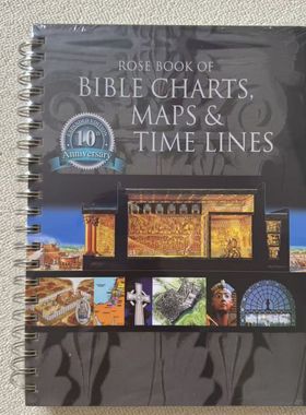 跨境现货圣图bible charts,maps timelines梳理扩展版笔记线圈本