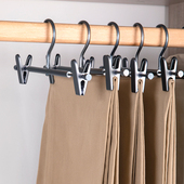 太空铝合金裤 子衣架 架专用挂裤 架裤 夹子家用不锈钢收纳无痕防滑裤