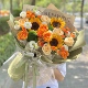 西安鲜花花店同城速递向日葵玫瑰混搭田园风花束生日送老师礼物