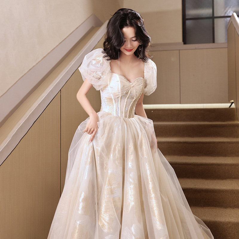 礼服女青少年2024新款法式生日公主裙晚礼服仙气毕业成人礼礼服
