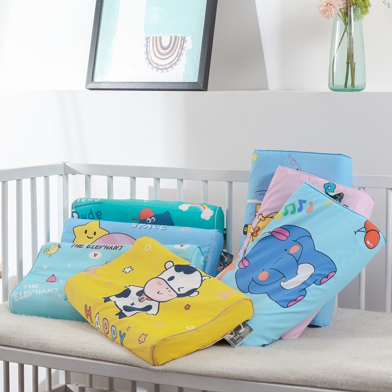 婴儿童乳胶枕头宝宝1-2-3-6岁幼儿园午睡专用小孩四季通用枕芯套