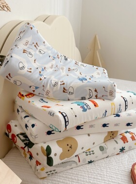 儿童枕套乳胶全棉针织A类新款单只装30x50枕头套精梳棉宝宝44x27