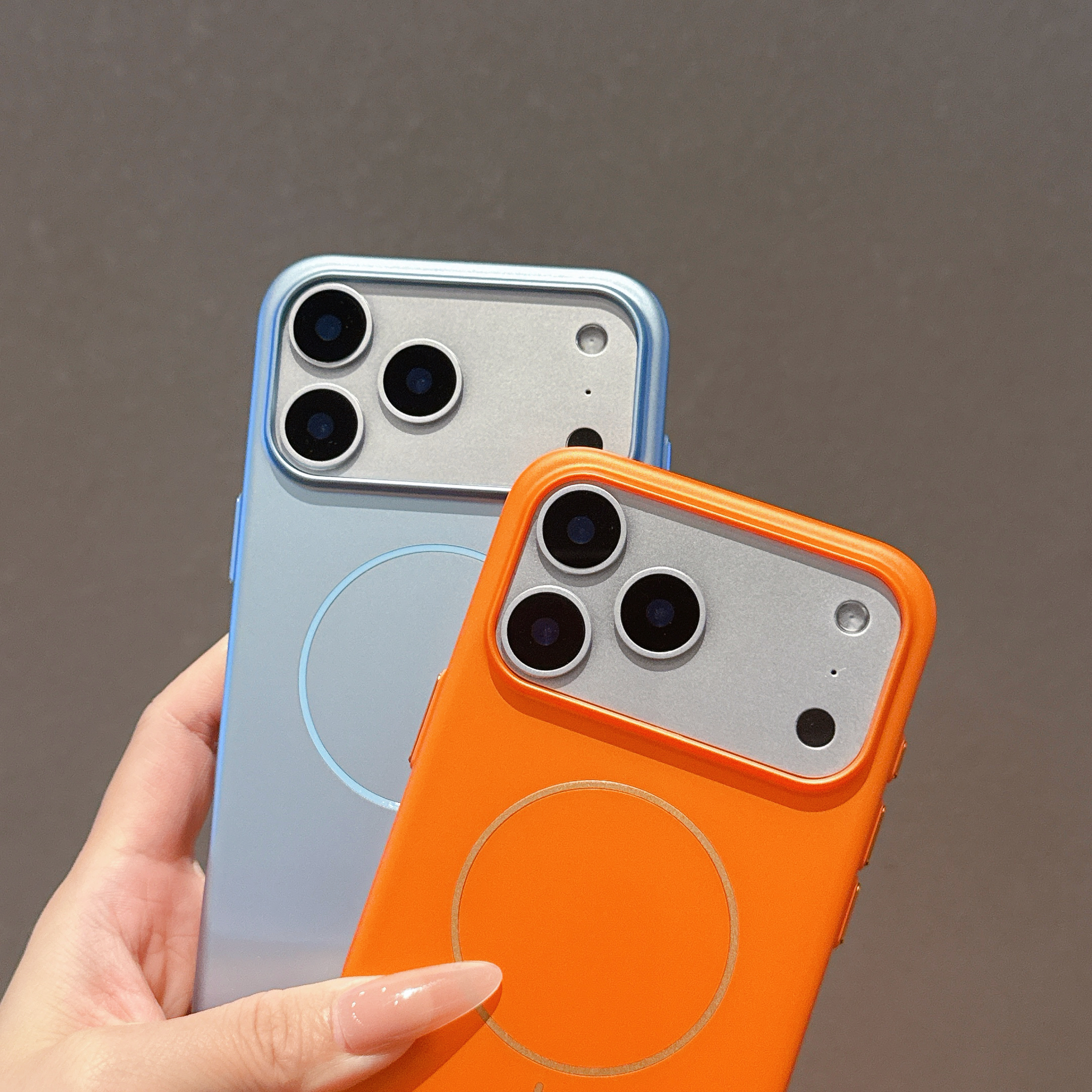 磁吸无线充适用iPhone苹果17PROMAX新款防摔16PRO手机壳15/14plus磨砂高级感13/12全包金属漆超薄防滑时尚PRO