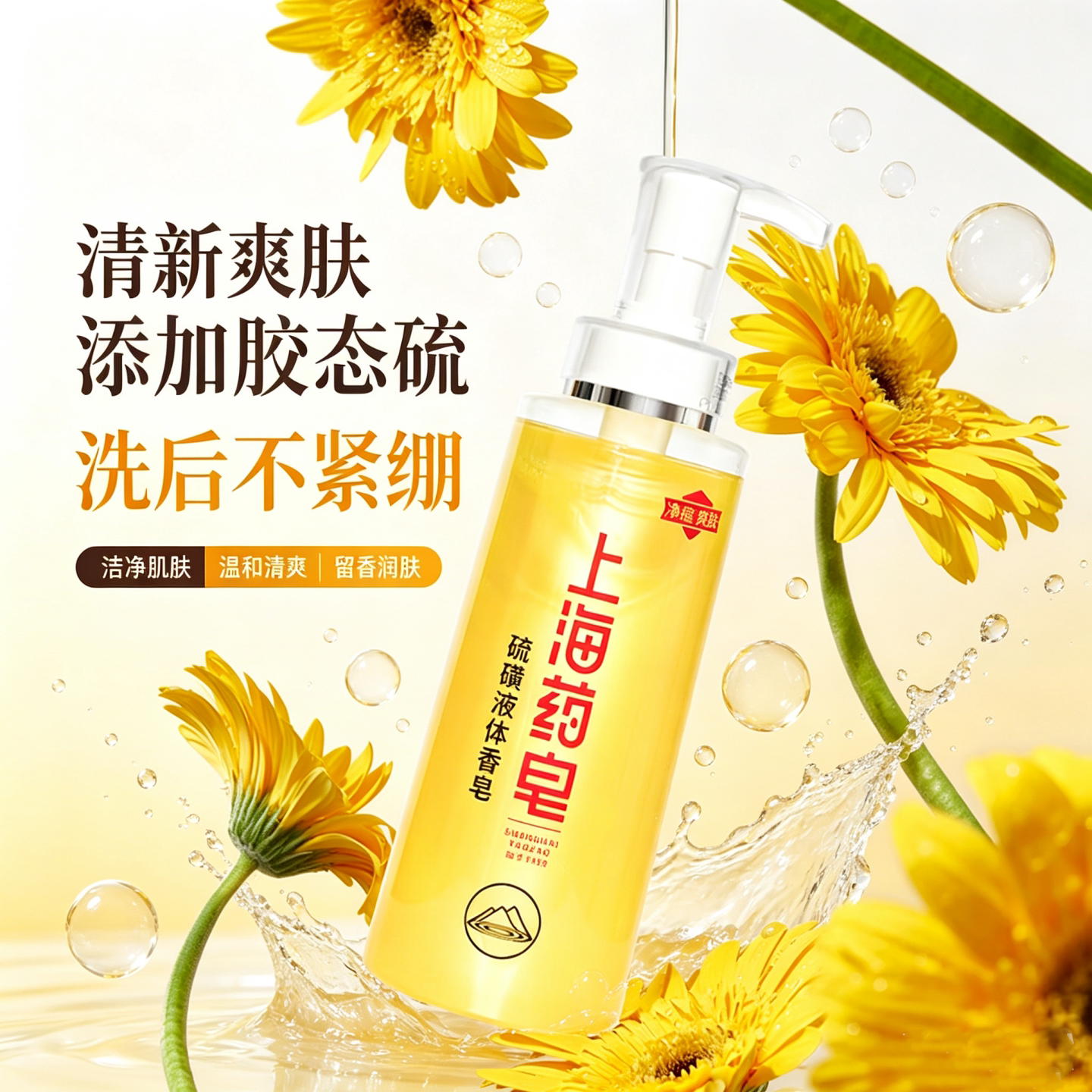 上海药皂硫磺控油祛痘沐浴露