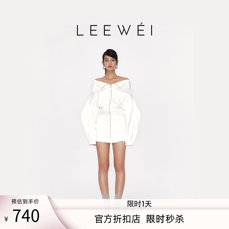 CNLEEWEI简约休闲结构衬衫连衣裙