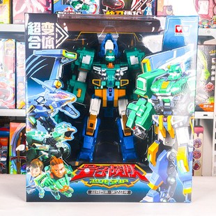 量子战队之恐龙守护光辉战神破空战神变形机甲合体机器人玩具正品