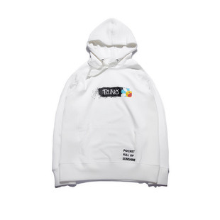 TRUNKS 17FW 潮流泼墨BOX太阳花帽衫标语卫衣 男女情侣帽衫卫衣