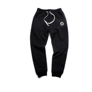 TRUNKS 17FW 刺绣太阳花 校园风常青款纯色加绒卫裤情侣 休闲百搭