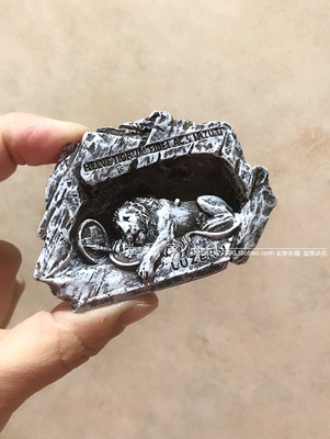 瑞士狮子纪念碑树脂冰箱贴 收藏级 Lion Monument 世界旅行纪念品