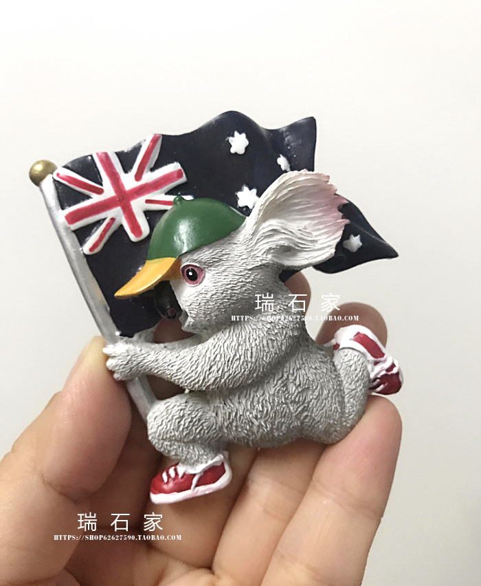 澳大利亚考拉树脂冰箱贴 回国礼品 旅行纪念品海外有售 满58包邮
