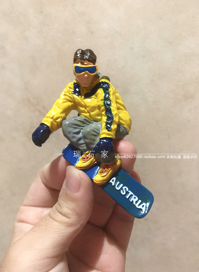 奥地利滑雪圣地austria树脂冰箱贴收藏级世界旅行纪念品风景人文