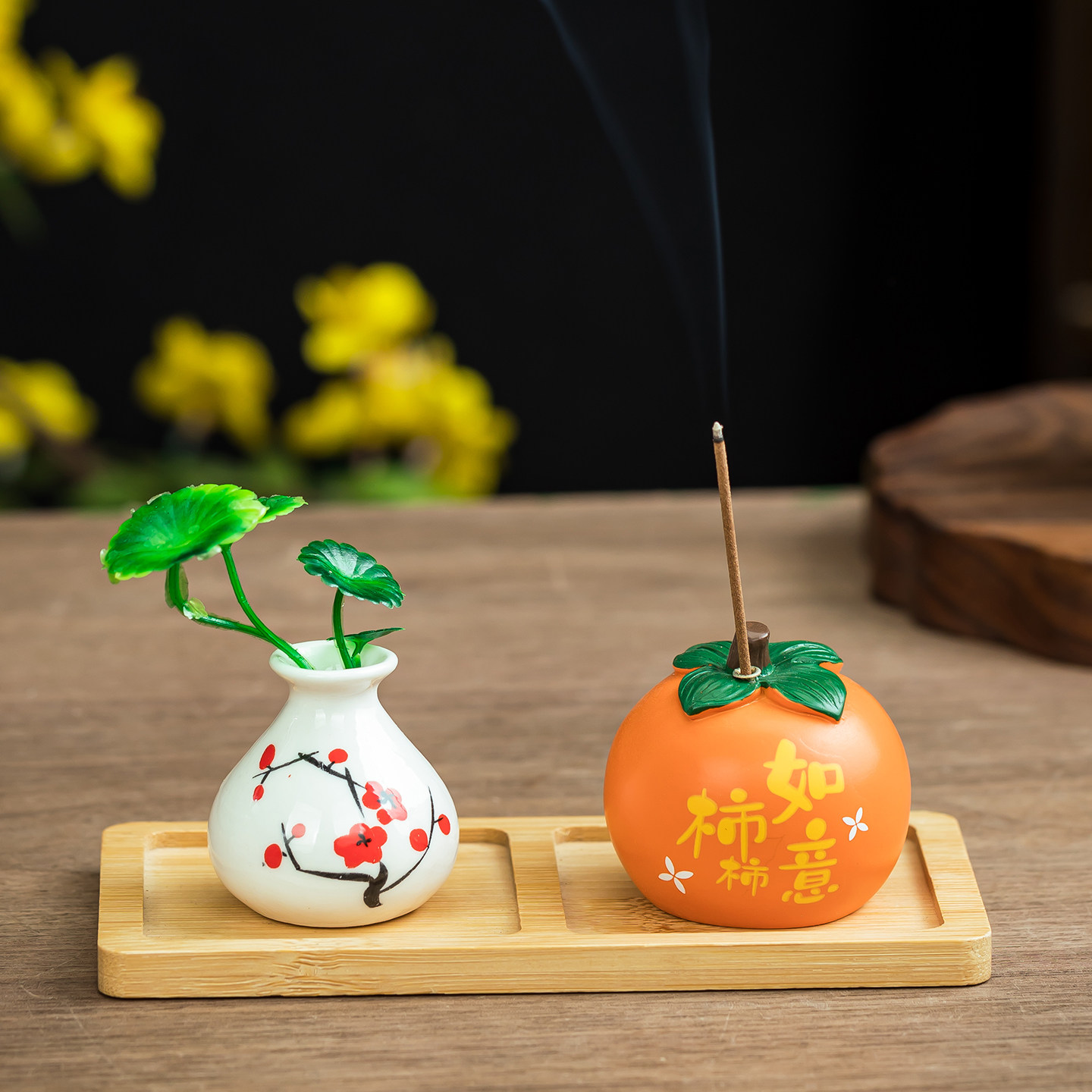 【柿柿如意】小柿子线香香插香炉中式家用室内檀香熏茶道香道香座,家居饰品,香托/香盘/香座/香插,淘宝优惠券,粉丝福利购,淘宝优惠卷