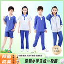 外套夏装 运动套装 短袖 薄长裤 T短裤 深圳校服小学生春秋男女衣冬装