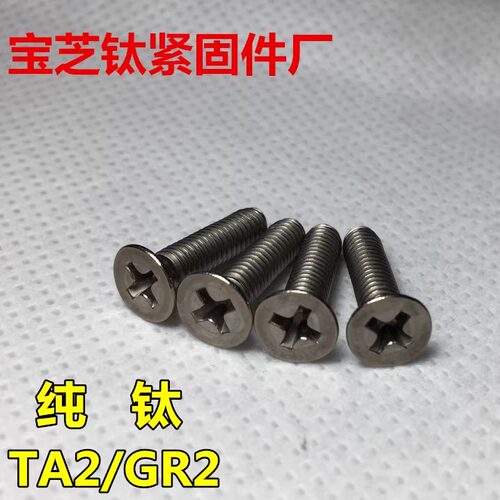 TA2纯钛沉头十字耐腐蚀美制