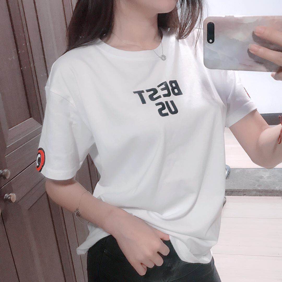 HAPPY HEART²é¶û˹ÌÒÐÄ 2019Ïļ¾Ð¿î×Öĸ¶ÌÐäTÐôÄÐÅ®Çé¿î°×É«