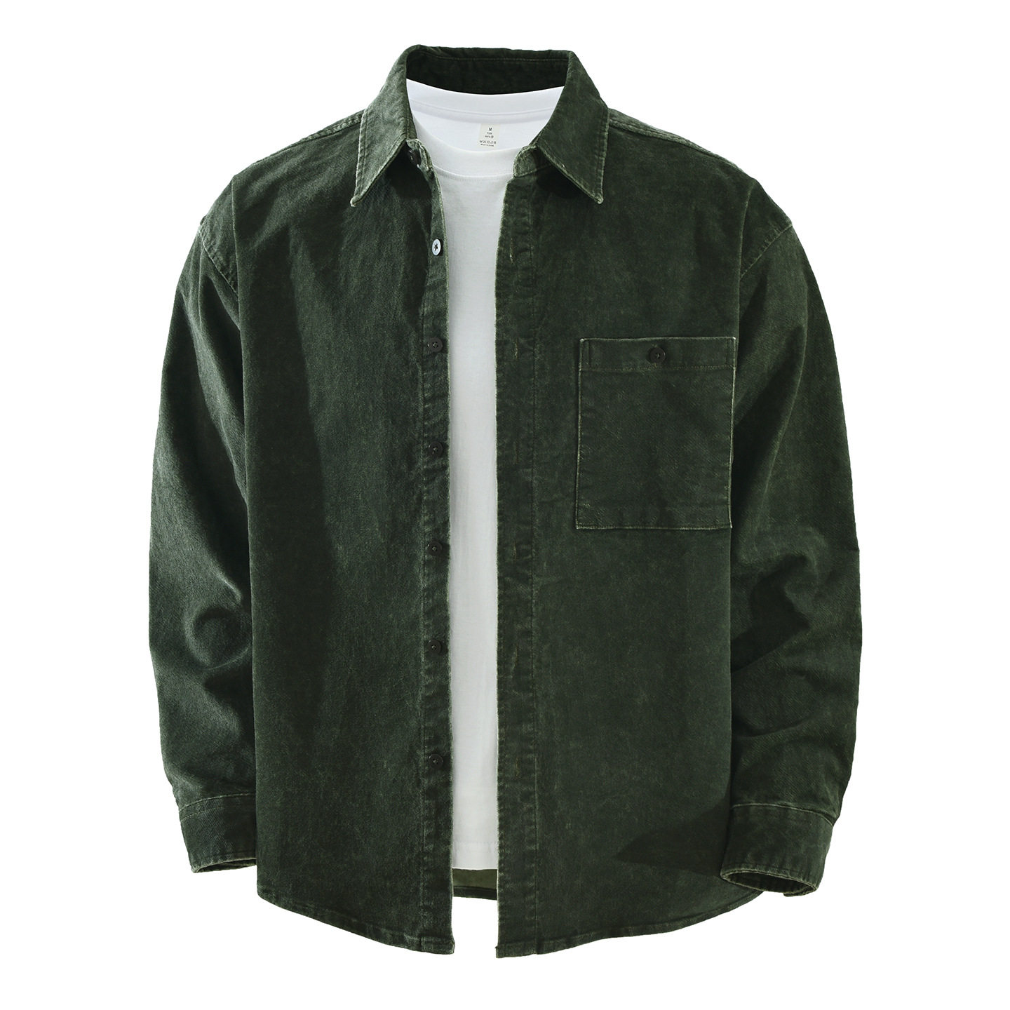 9137日系复古牛仔长袖衬衫男士时尚翻领纯色百搭文艺休闲宽松上衣,男装,牛仔衬衫,淘宝优惠券,粉丝福利购,淘宝优惠卷