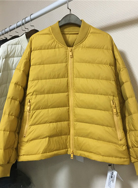 TYJR冬季2025新款韩版宽松时尚立领短款轻薄羽绒服外套女55882