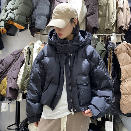 TT TY1980冬季新款女装韩版宽松连帽加厚短款羽绒服女外套83623