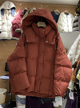 TYJR 冬季2025新款韩版宽松时尚百搭连帽加厚羽绒服外套女57915