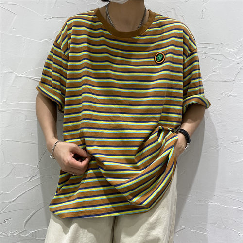 TYJR短袖条纹T恤女2022年新款