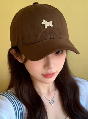 2026新款韩系咖色小马刺绣棒球帽女春夏甜美显脸小百搭鸭舌帽情侣