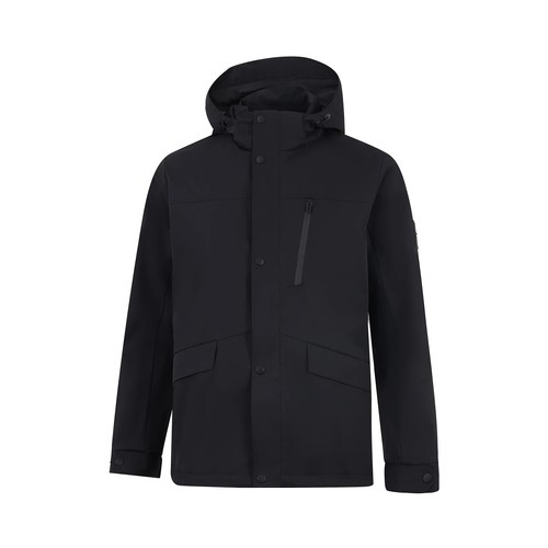 正品李宁新品外套2025冬季男子加绒简约保暖运动休闲风衣AFDVC63