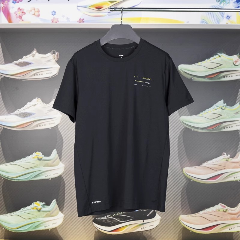 李宁正品2025夏季新品男士健身圆领短袖速干运动休闲T恤ATSU473