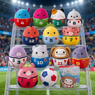 麦当劳联名Squishmallows世界杯FIFA毛绒公仔玩具星球杯足球周边