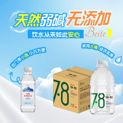 倍特天然苏打水 4.55L