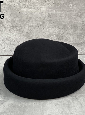 香港I.Tgreg赫本风羊毛礼帽女秋冬轻奢公主帽百搭优雅毛呢贝雷帽