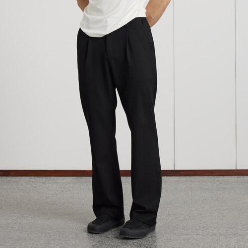 AFTERGLOW基础通勤微喇休闲西裤 夏季挺阔面料百搭男西裤长裤