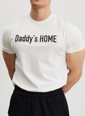 AFTERGLOW索罗娜凉感标语印花修身T恤 通勤基础显身材圆领短袖