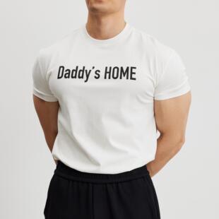 通勤基础显身材圆领短袖 AFTERGLOW索罗娜凉感标语印花修身 T恤