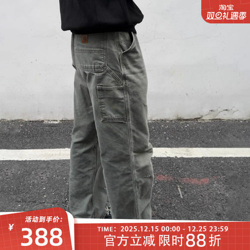 卡哈特主线B11水洗帆布工装长裤