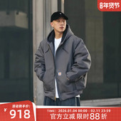 工装 弹跳潮人 Carhartt卡哈特J140美式 原生帆布夹克连帽加厚外套