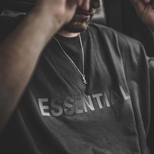 弹跳潮人 FEAR OF GOD FOG ESSENTIALS复线基础宽松男女款短袖T恤